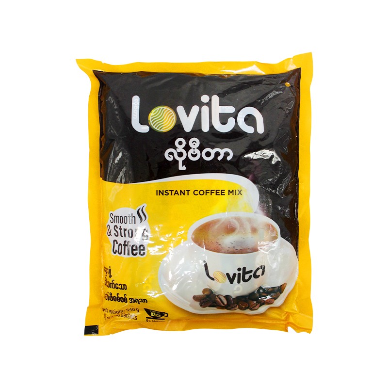 Lovita Smooth & Strong Instant Coffee Mix 18g x 30pcs