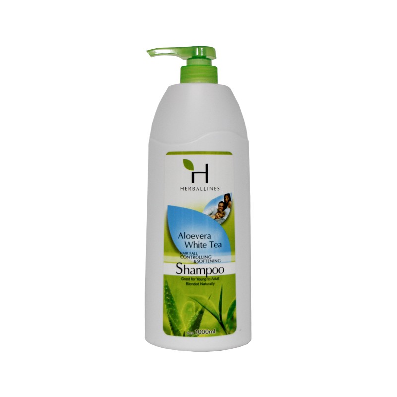 Herballines Aloevera & White Tea Shampoo 1000ml