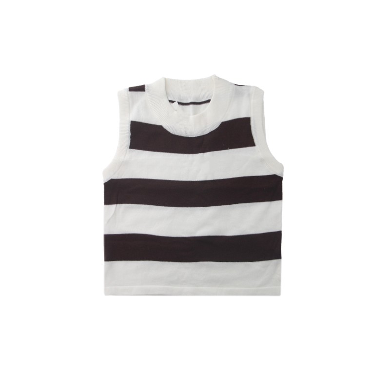 Soft Wool Stripe Vest