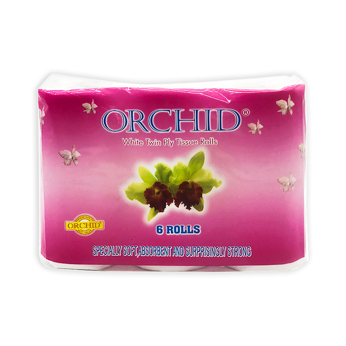 Orchid White Twin Ply Tissue 6rolls