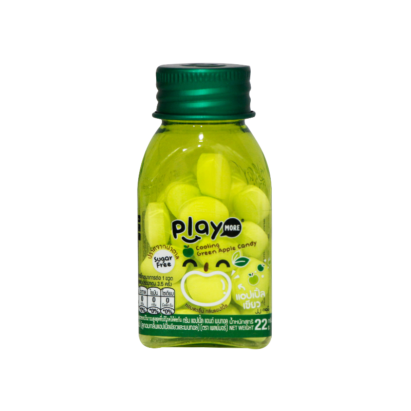 Play Moe Sugar Free Green Apple Candy 22g