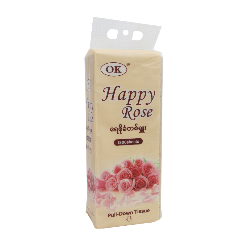 Happy Rose Pull Down Tissue 1800sheets