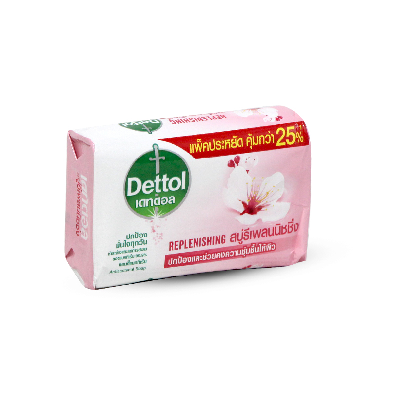 Dettol Antibactierial Replenishing Pink Soap 100g