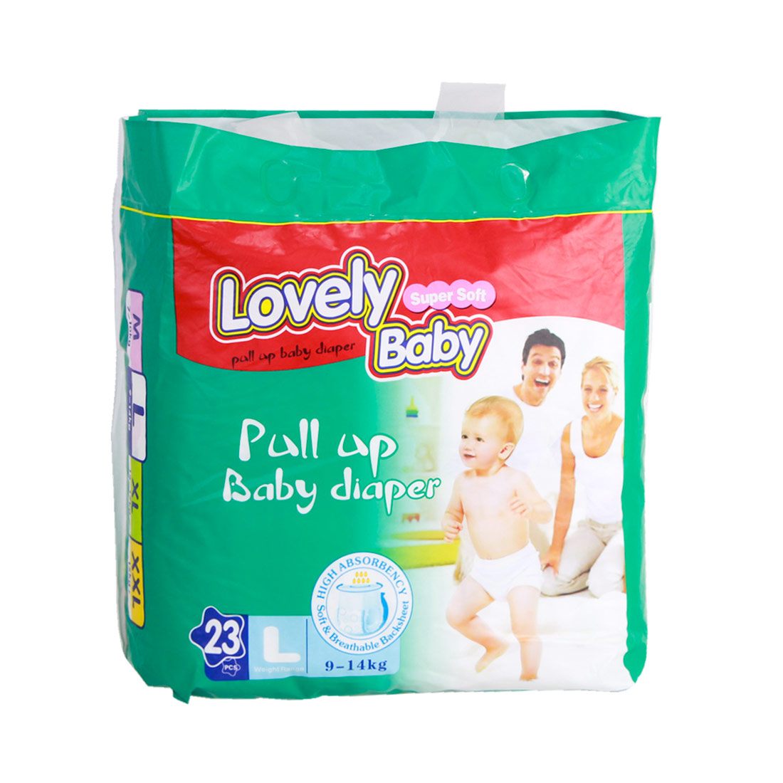 Lovely Baby Pull Up Diaper Pants L (23pcs)