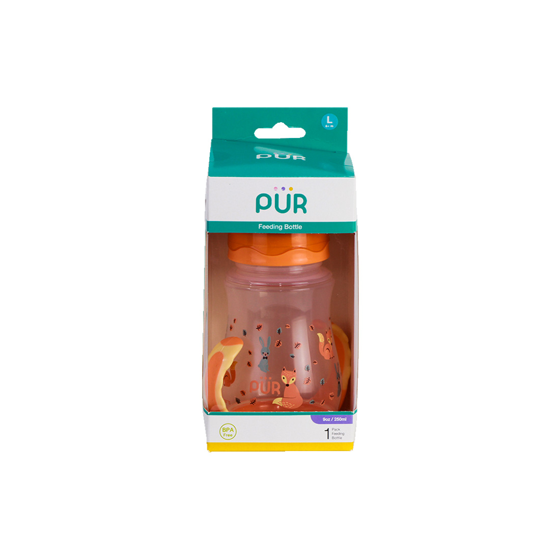 PUR Feeding Bottle With Handle 250ml